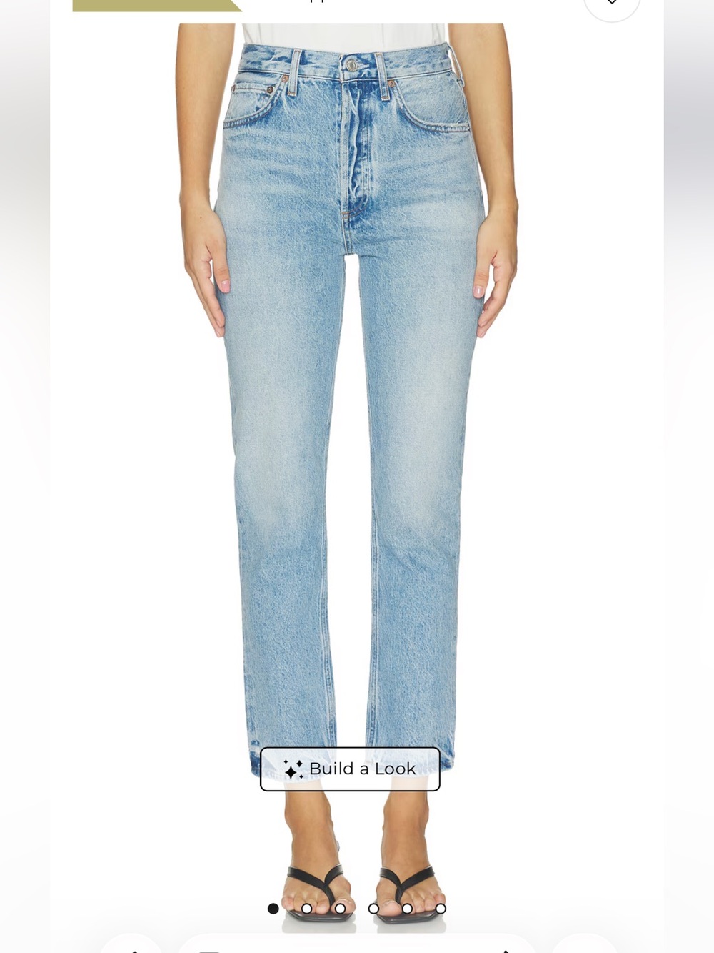 Agolde Light Blue High-Rise Riley Jeans